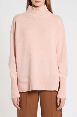 Relaxed fit jumper with high neck