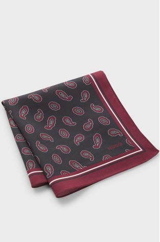 Pocket square with paisley print