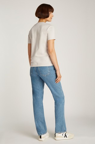 CALVIN KLEIN Glossy Monogram Regular Tee Gray 2