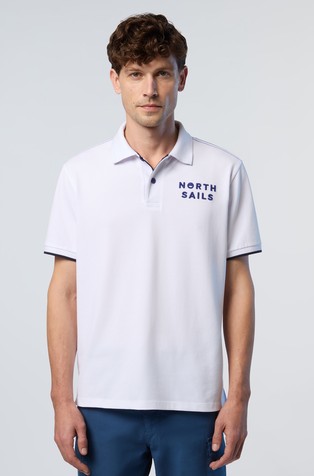 Polo shirt with logo graphic