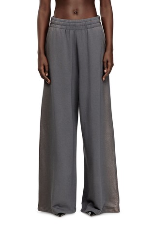 Wide-leg sweatpants with metallic bands
