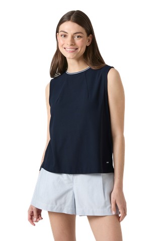 Portofino Tank Top With Contrast Trims