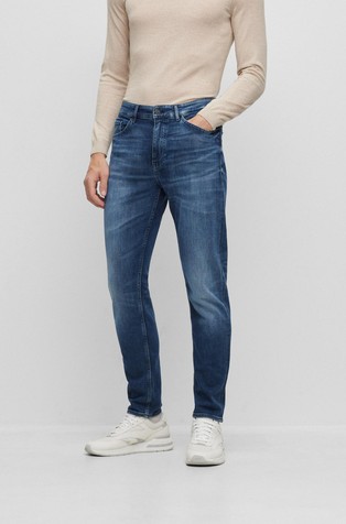 Tapered-fit jeans in Italian denim