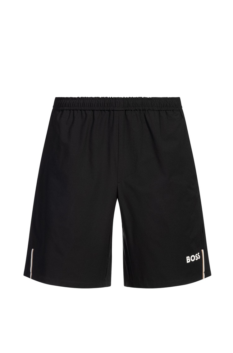 HUGO BOSS Active shorts in quick-dry super-stretch fabric Black 