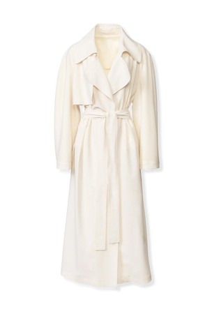 Trenčkot iz lahke volnene mešanice