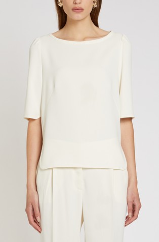 Art. 365 bluza s kratkimi rokavi iz krep tkanine