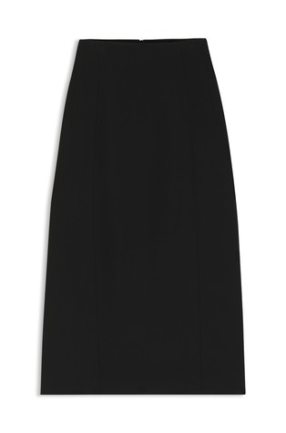 Pencil skirt in stretch twill in viscose blend