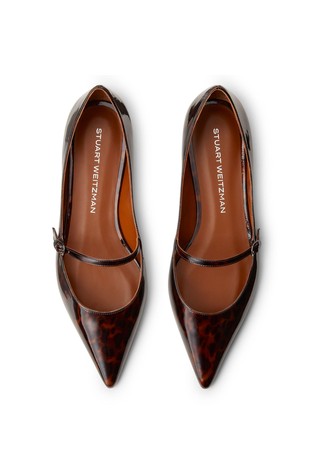 STUART WEITZMAN Emilia leather flats Dark Brown 4