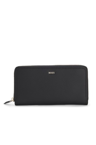 Ziparound wallet in leather