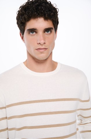 SPRINGFIELD Striped jumper Beige 4