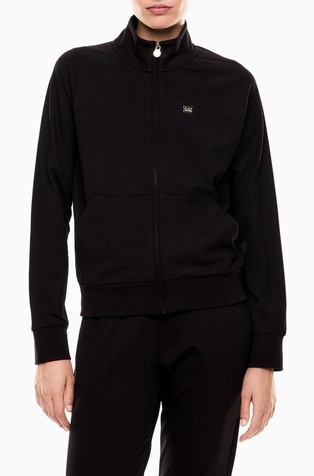 Core Lady stretch-cotton zip-up sweatshirt