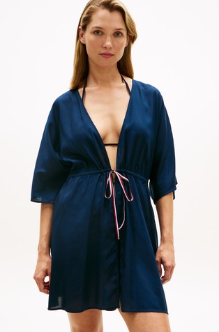 Kaftan Mini Lyocell Cover-Up Dress