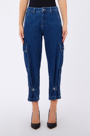 Barrel fit 7/8 jeans hlače