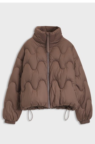 Relaxed-fit padded jacket in water-repellent fabric