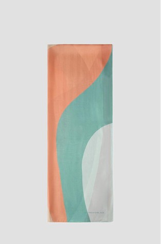 Vzorčast svilen šal