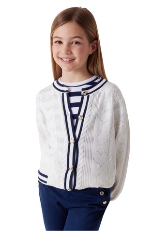 Pletena jopa iz mešanice bombaža in modala