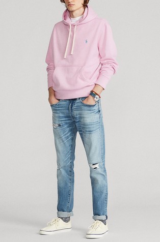 RALPH LAUREN Pulover s kapuco Roza - Pale Pink 4