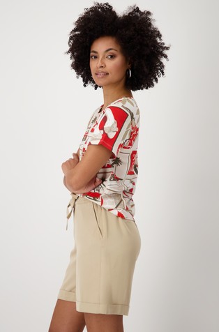 MONARI T-shirt with polaroid print Red / Multi 2