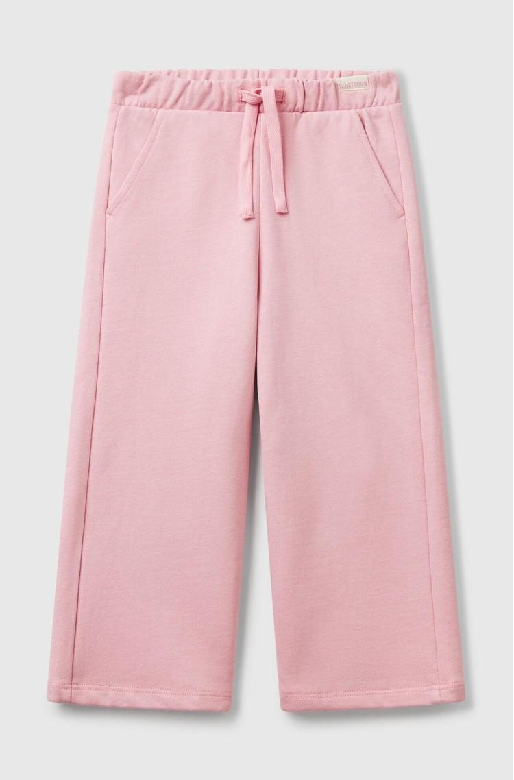 BENETTON Loose fit trenirka Roza - Pink 