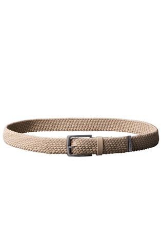 Braided Logo Tip Belt