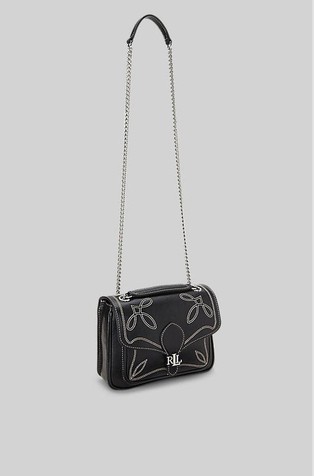 RALPH LAUREN Stitched Small Bradley Convertible Bag Black 2