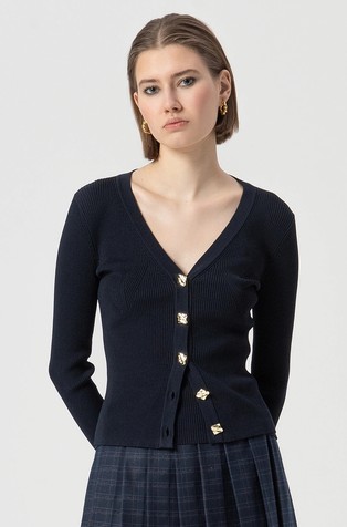 Rebrasto pletena jopa iz viskozne mešanice