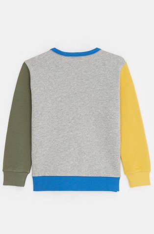 BENETTON Bombažen logo pulover Večbarvna - Multi 2