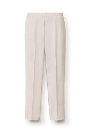 Regular fit wool-blend trousers