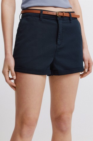 Stretch cotton chino shorts