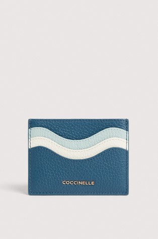 C-Me usnjena denarnica za kartice z barvnimi bloki