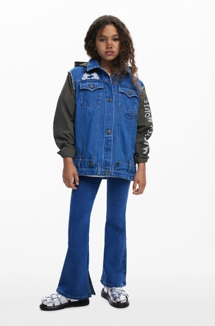 Miki in Mini Miška™ denim jakna iz kombinacije tkanin