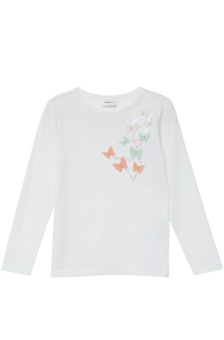 Majica z dolgimi rokavi in 3D aplikacijo