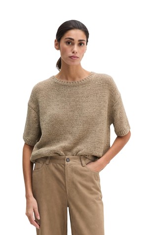 Loose fit short sleeve in cotton-blend