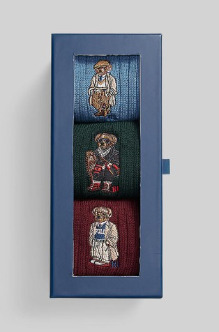 Polo Bear crew 3-sock set