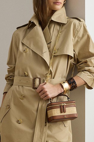 Hallee majhna torbica za čez ramo iz rafije