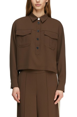 Kratka srajca iz krep tkanine