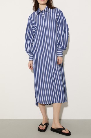 Cotton-poplin shirt dress