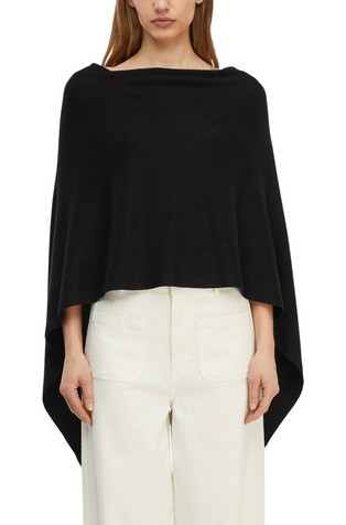 Fino pleten pončo iz viskozne mešanice