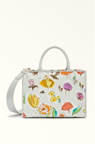 Small Tote with Floral Print