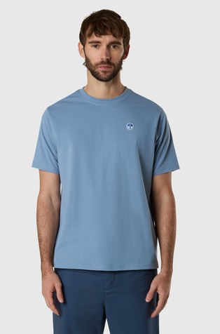 T-shirt with logo patch