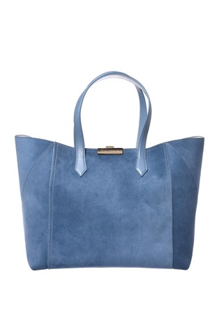 Large suede tote bag