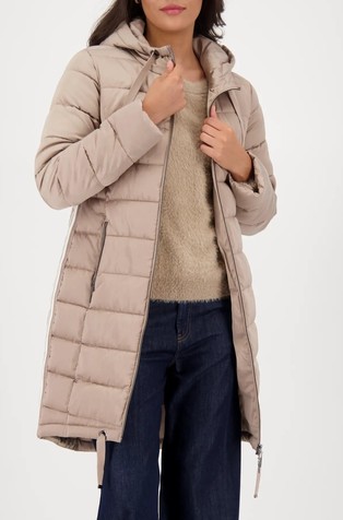 Prešita bunda s črtastimi detajli