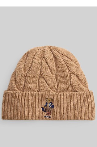 Polo Bear Cable Wool-blend Beanie