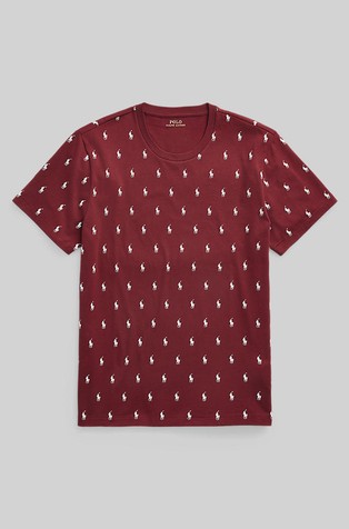 RALPH LAUREN Signature pony cotton t-shirt Bordeaux 5