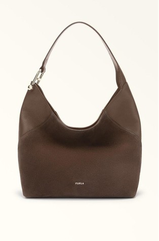 Medium Hobo Bag in Suede