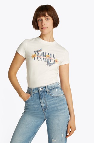 Slim fit Logo T-shirt With Butterfly
