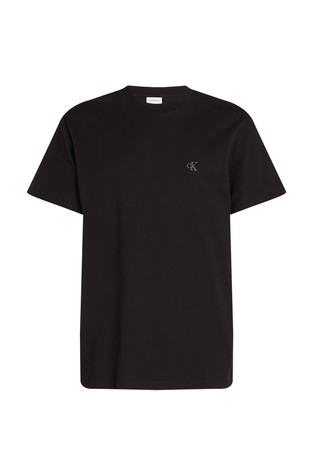 CALVIN KLEIN Monogram majica s kratkimi rokavi Črna - Black 5
