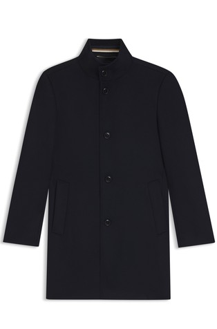 Slim fit plašč iz volne in kašmirja