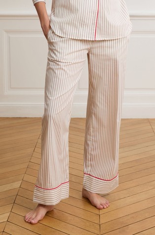 Beguin spodnji del pižame s črtastim vzorcem