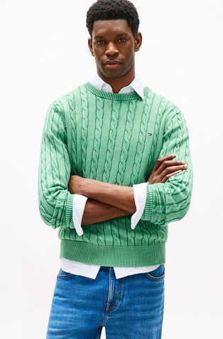Cable Knit Cotton Jumper